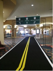 Road Carpet and Direction Sign Entrance - Exhilarate Events